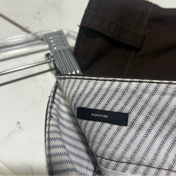 Talbots Signature Wide Leg Ankle Pants Cropped Brown Size 18 Careerwear Office - Picture 8 of 9